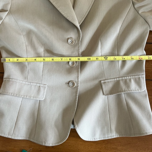 ANTONIO MELANI Beige Blazer Jacket Sz10 - Picture 7 of 10